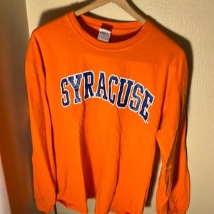NCAA Gildan Men’s LS Syracuse Tee Color Orange Size Large